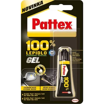 Průmyslové lepidlo HENKEL PATTEX 100% transparentní gel 8g