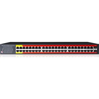Switch GETFORT POE SWITCH 48GE+2SFP Gigabit 800W