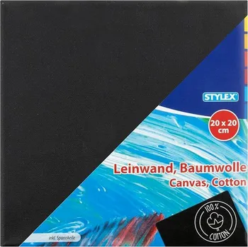 Stylex GmbH Plátno na malování černé 20 × 20 cm