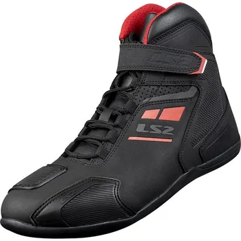 Moto obuv LS2 Helmets LS2 GARRA MAN BOOTS BLACK RED - 39