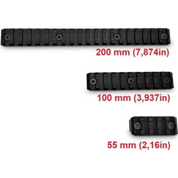 Příslušenství pro sportovní střelbu TACTICAL EVO | Redukce z UIT na WEAVER (UIT - WEAVER) - Barva Černá (elox), Délka 55mm (2,16 in) reduit