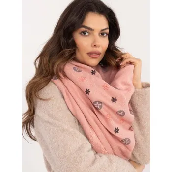 Šátek Růžová dámská šála s třásněmi