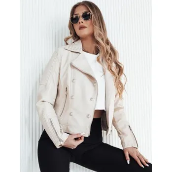 Dámská kožená bunda TRUCCO béžová