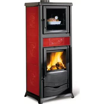 Krbová kamna La Nordica TermoRossella Plus Forno D.S.A. 4.0, bordó
