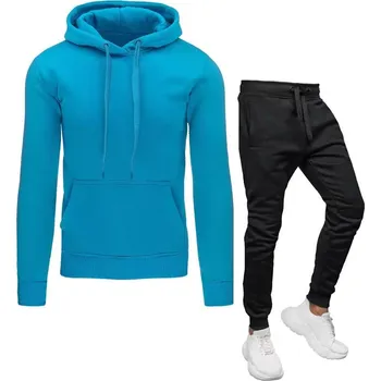 Světle modro-černá pánská tepláková souprava AX0651z Velikost: M