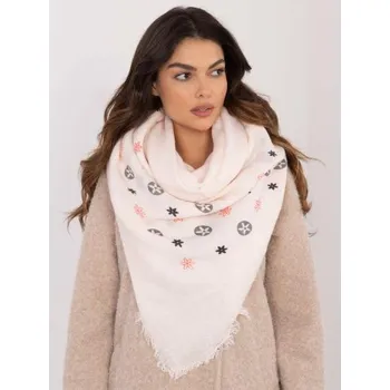 Šátek Světle růžová dámská šála s třásněmi