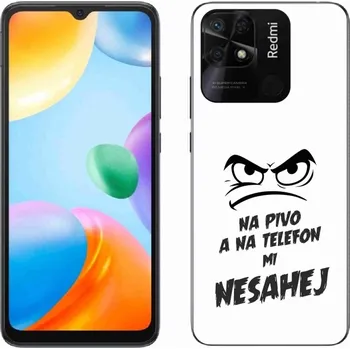 Pouzdro na mobilní telefon Gelový kryt mmCase na Xiaomi Redmi 10C - pivní motiv 2 bílé pozadí