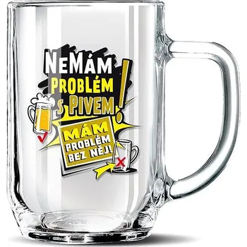 Sklenice Nekupto Dárkový půllitr Nemám problém s pivem!