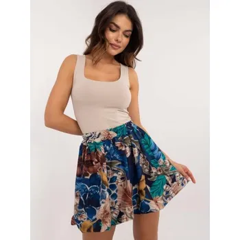 Dámská sukně Tmavě modrá minisukně s potiskem