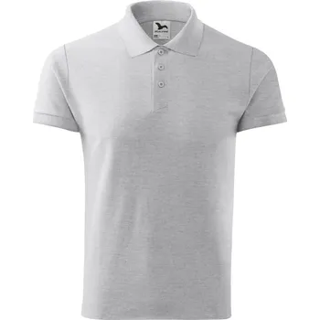 Pánská košile Malfini Cotton Pánská polokošile 212 světle šedý melír L