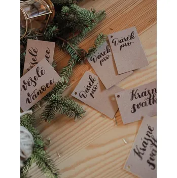 Cizojazyčná kniha Be Nice EKO Jmenovky vánoční/9ks