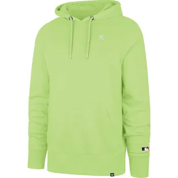 Pánská móda 47 Brand Pánská mikina New York Yankees MLB Base Runner LC EMB ’47 BURNSIDE Hood Matcha Velikost: XL