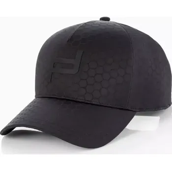 Kšiltovka PORSCHE DESIGN Hexagon Cap Čepice kšiltovka se vzorem Hexagon černá (Stylová kšiltovka od Porsche Design s pogumovaným logem)