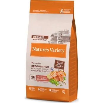 Krmivo pro kočku 2x7kg Nature's Variety No Grain Sterilized norský losos