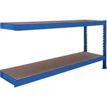 Přístavek k regálu Trestles RNC 1400x1800x800, nosnost 1600 kg, 2 police Barva: modrá