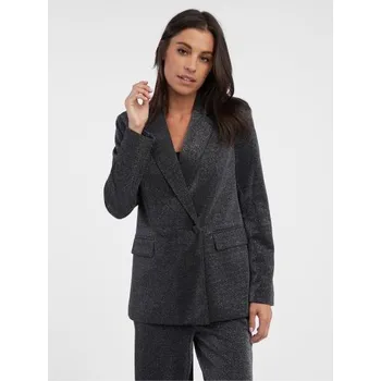 Dámské sako Tmavě šedé dámské oversize sako