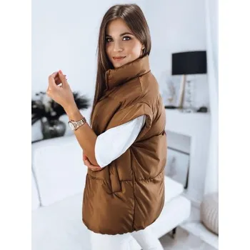 Dámská prošívaná vesta NIMIA hnědá