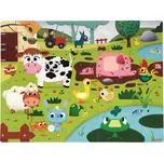 JANOD dotykové puzzle ZVÍŘÁTKA NA FARMĚ 20 dílků