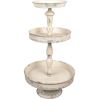 Clayre & Eef - Třípatrový kovový podnos 6Y5654