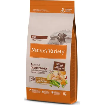 Krmivo pro psa 2x7kg Nature's Variety No Grain Mini Adult kuřecí z volného chovu