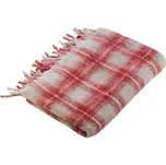 LIVARNO home Deka, 130 x 170 cm (kostkovaná červená)