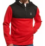 Spyder pánská sportovní mikina s kapucí pullover kombinace černá/červená Velikost: M