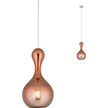 Redo 01-2257 - Lustr na lanku LOB 1xE27/42W/230V pr. 18 cm měď