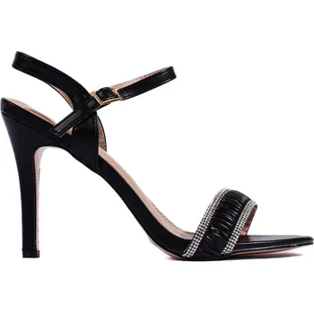 Dámské sandále Černé elegantní sandály na tenkém podpatku GD-D0-119B Velikost: 39