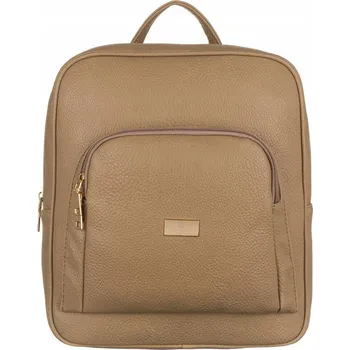 Městský batoh Peterson Tmavě béžový stylový batoh [DH] PTN PL-29601 Velikost: ONE SIZE