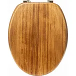 555 bidetové sedátko ACACIA dřevěné WC sedátko, 46,5 x 37,3 x 6,4 cm