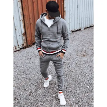 Dstreet Originální grafitová tepláková souprava na zip