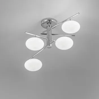 Metal lux 260.344.02 Dolce, stropní svítidlo 4xG9, chrom/bílé sklo, 45x45cm