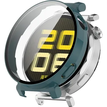 VSECHNONAMOBIL 93451 FULL COVERAGE Plastový kryt se sklem pro Huawei Watch GT 5 41mm zelený