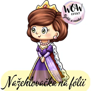 Nažehlovačky na fólii Nažehlovačka na fólii, KRÁLOVNA, 12,3x6,4 cm /ks