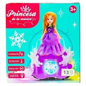 Panenka Lalka księżniczka z pozytywką