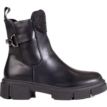 Dámská treková obuv Černé dámské kotníkové boty na platformě Shelovet H053-1B Velikost: 37