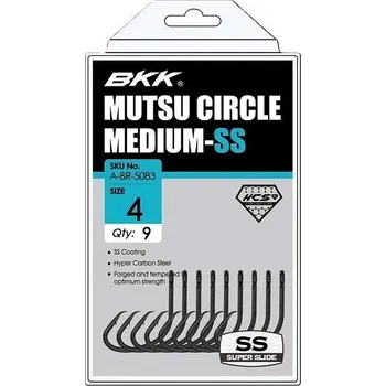 Rybářský háček BKK Háček MUTSU CIRCLE Medium-SS Velikost 7/0 3 ks