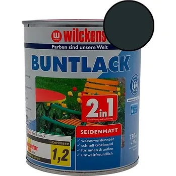 Wilckens Vodouředitelná univerzální akrylátová matná barva 2 v 1 tmavě šedá, WI.12471600050