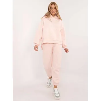 Světle růžová melanžová základní souprava se zatepleným topem