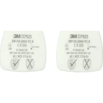 Plynová maska 3M Secure Click D7925 Částicový filtr P2 R - balení 4ks