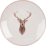 Clayre & Eef - Porcelánový dezertní talíř COSY LODGE COLDP