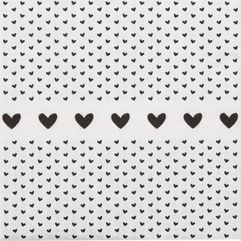 Papírový ubrousek Clayre & Eef - Papírové ubrousky LOVE BIRDS (20 kusů v balení) LBS73