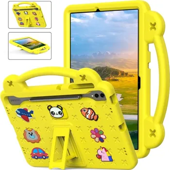 Pouzdro na tablet VSECHNONAMOBIL 91854 FANY Dětský kryt na tablet pro Samsung Galaxy Tab S10+ žlutý