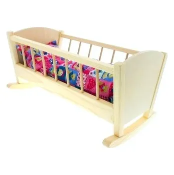 KOLÉBKA S PEŘINKOU A POLŠTÁŘEM - generacemi oblíbená dřevěná hračka