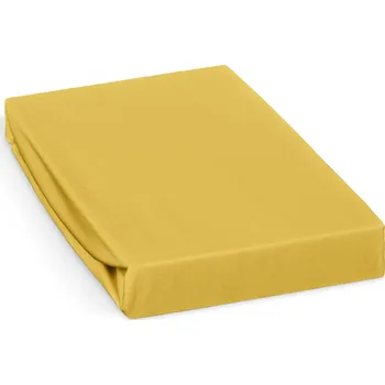 Prostěradlo Jersey prostěradlo 220x200cm, středně žluté