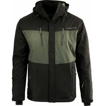 Pánská lyžařská bunda ALPINE PRO GODOG XL Černá, Zelená