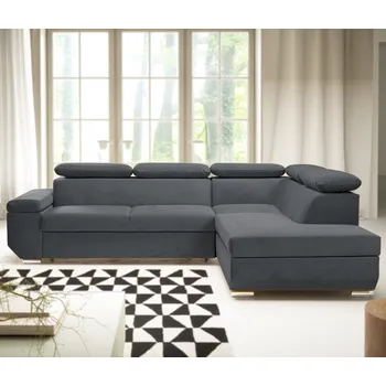 Sedací souprava Sedací souprava LARS I | 264x215 cm | rozkládací + úložný prostor | AKCE | šedá 97