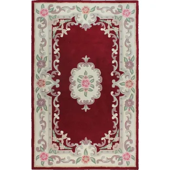 Koberec Červený vlněný koberec Flair Rugs Aubusson, 120 x 180 cm ID_1251150