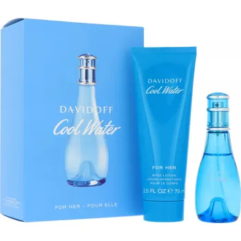 Dámský parfém Set Davidoff Cool Water Woman Edt 30ml + Tělové mléko 75ml