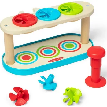 Dřevěná hračka Motorická hračka - Hra 3x točící káča (M&amp;D)